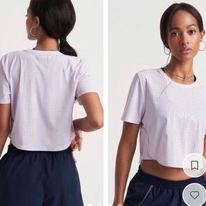 The upside cropped lilac tee from bandier 💞💘